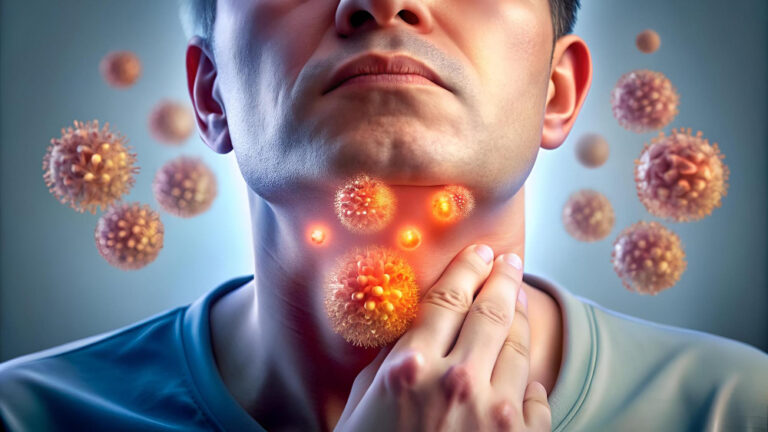 عقدة في الفص الايمن من الغدة الدرقية